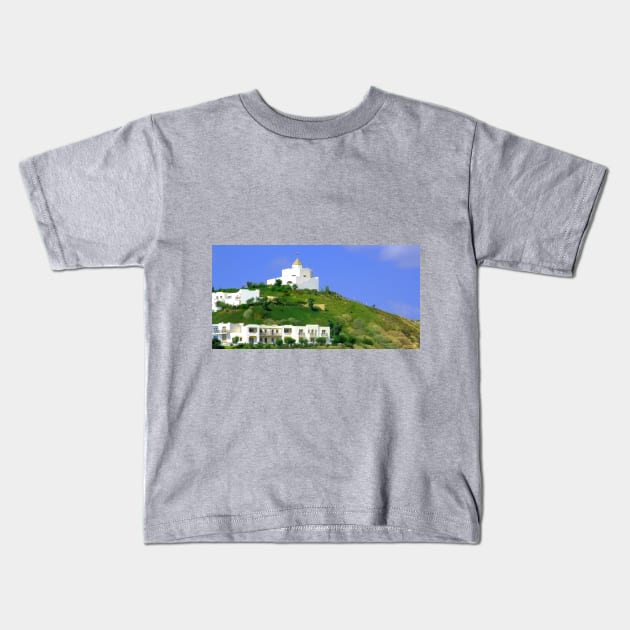 Church on the hill Kids T-Shirt by tomg